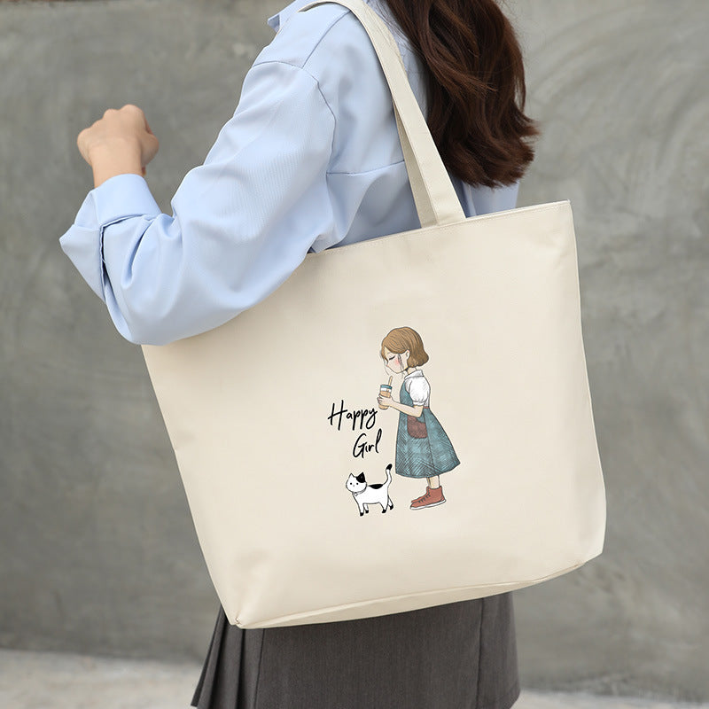 Sac en toile de grande capacité pour femmes