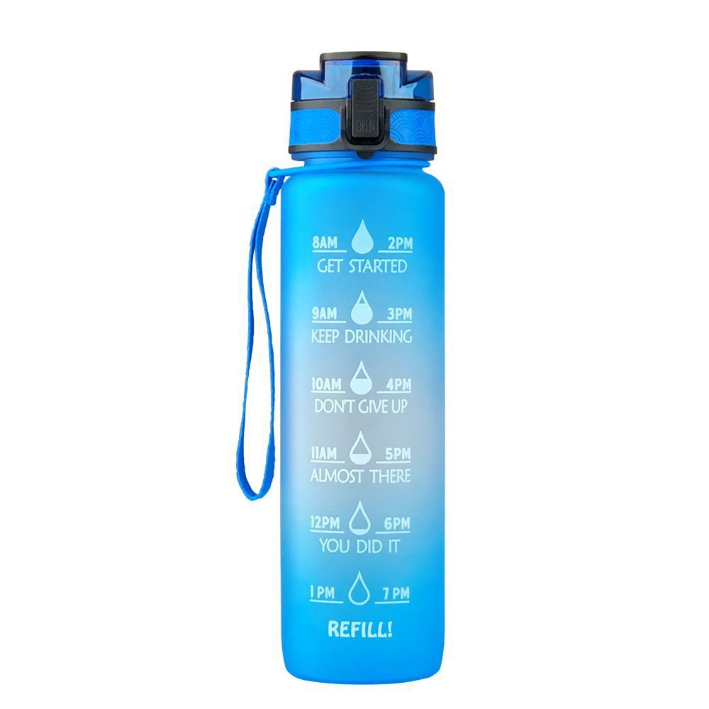 Frasco transparente, botella de agua de 1000ml, botella Kawaii embotellada, infusor sin Bpa, botella de agua transparente para deportes de leche de plástico, taza Kawaii