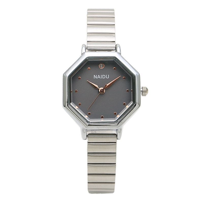 Montre pour femme avec ceinture en maille tissée en forme