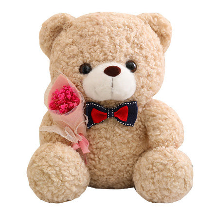 Mignon petit ours en peluche, poupée, cadeau décoratif de noël