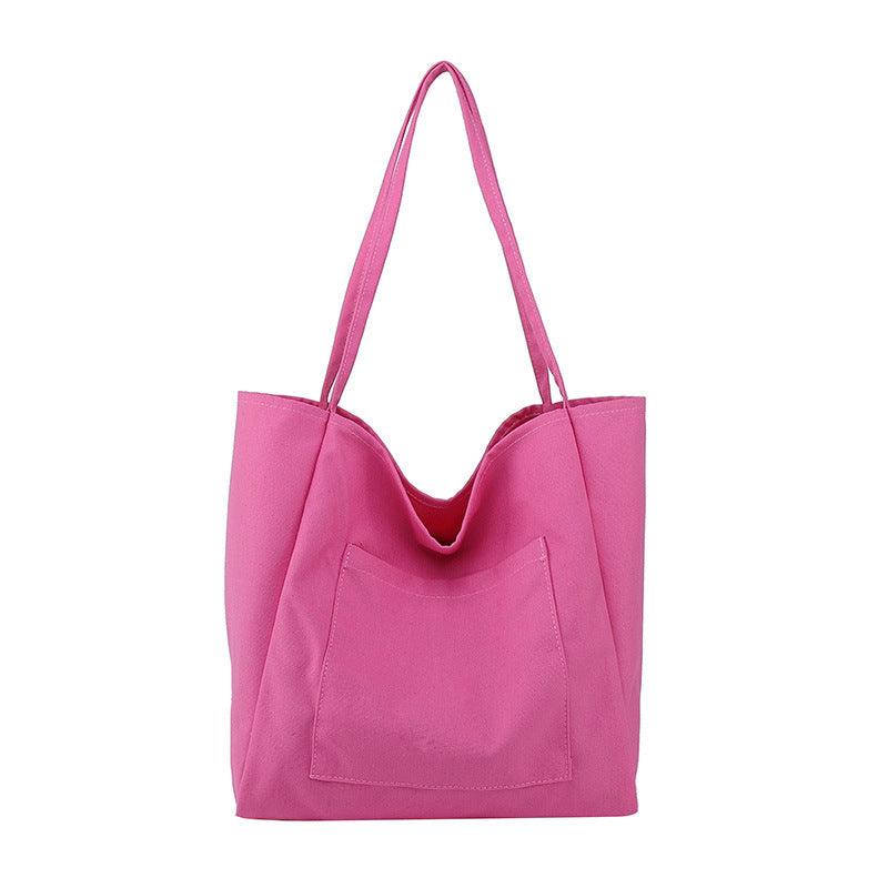 Sac en toile de grande capacité à bandoulière mode pour femmes