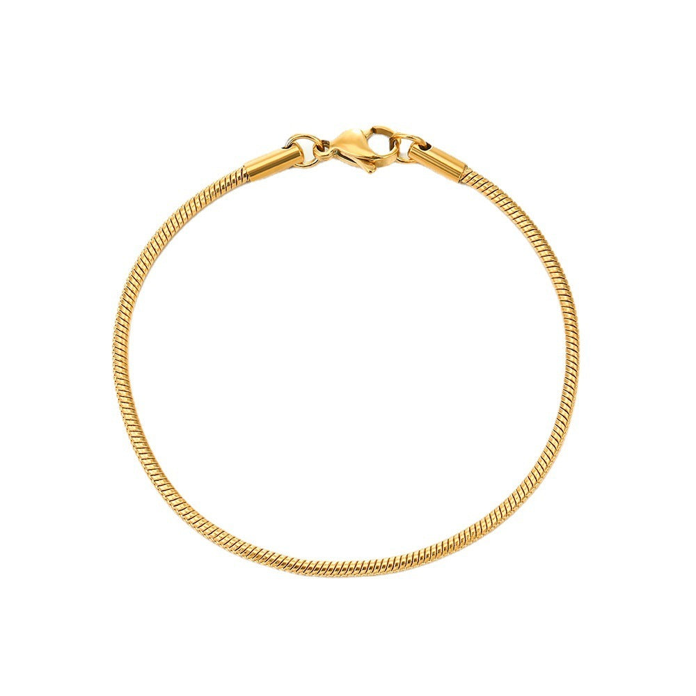 Women's Titanium Steel Snake Bone Chain Bracelet