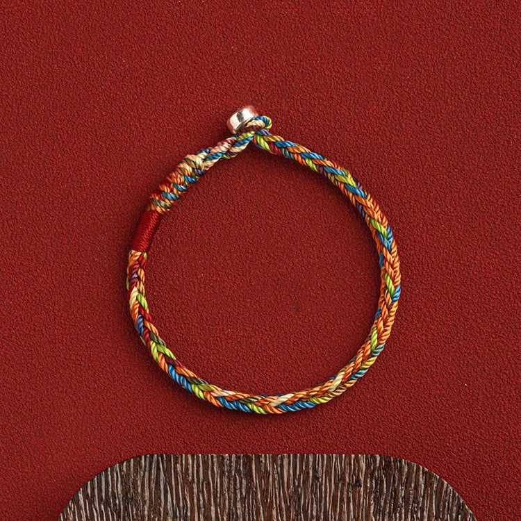 Pulsera colorida del festival del barco del dragón de la cuerda de la suerte
