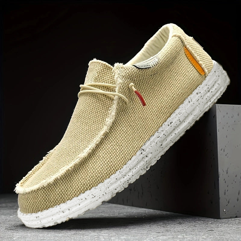 Chaussures respirantes en toile à enfiler pour hommes d'automne