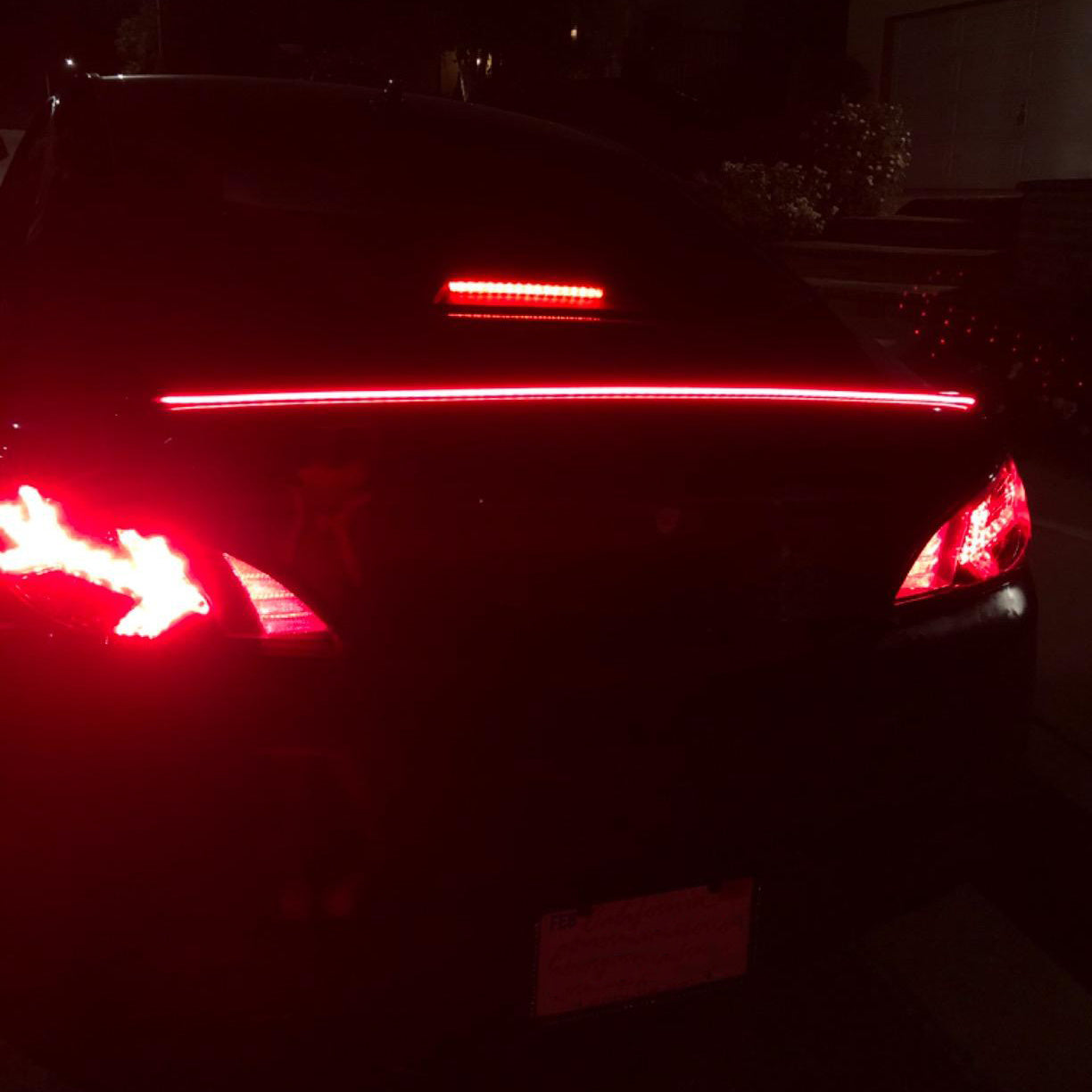 Becquet de coffre universel LED bande de voiture frein queue clignotant
