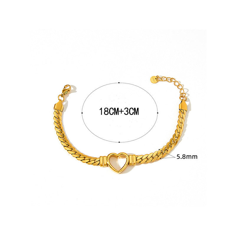 Bracelet tissé d'amour hip-hop européen et américain