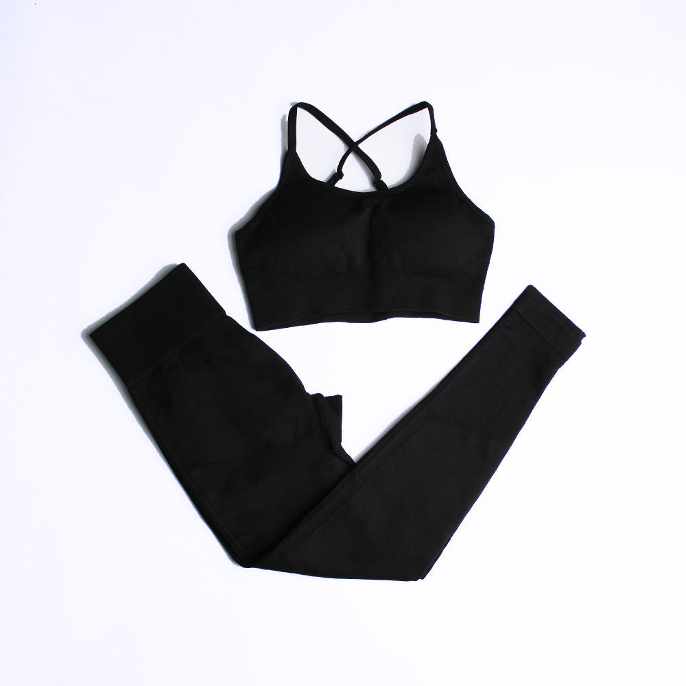 Traje de tres piezas de yoga fitness de otoño e invierno
