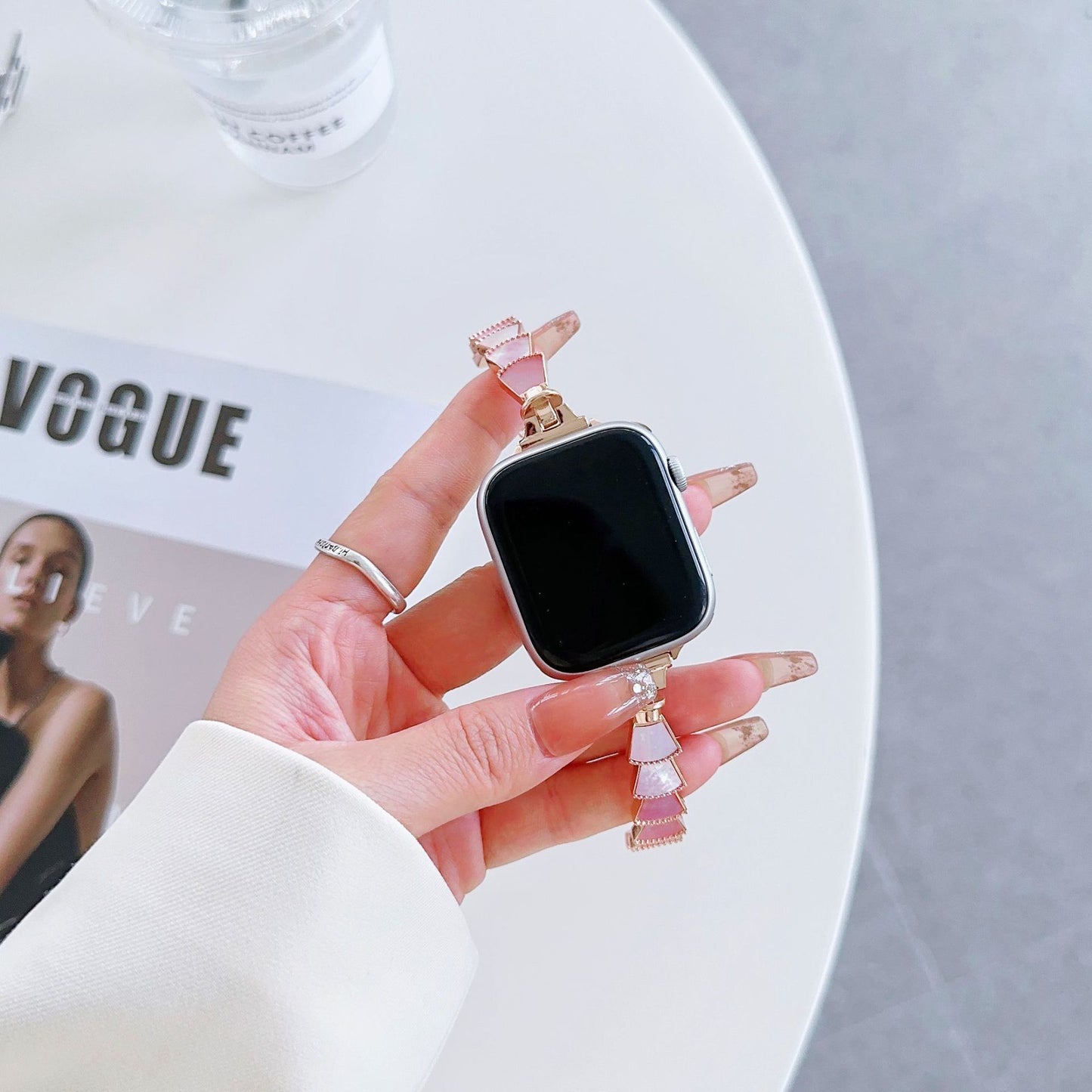 Bracelet à coquillages dégradés pour femmes