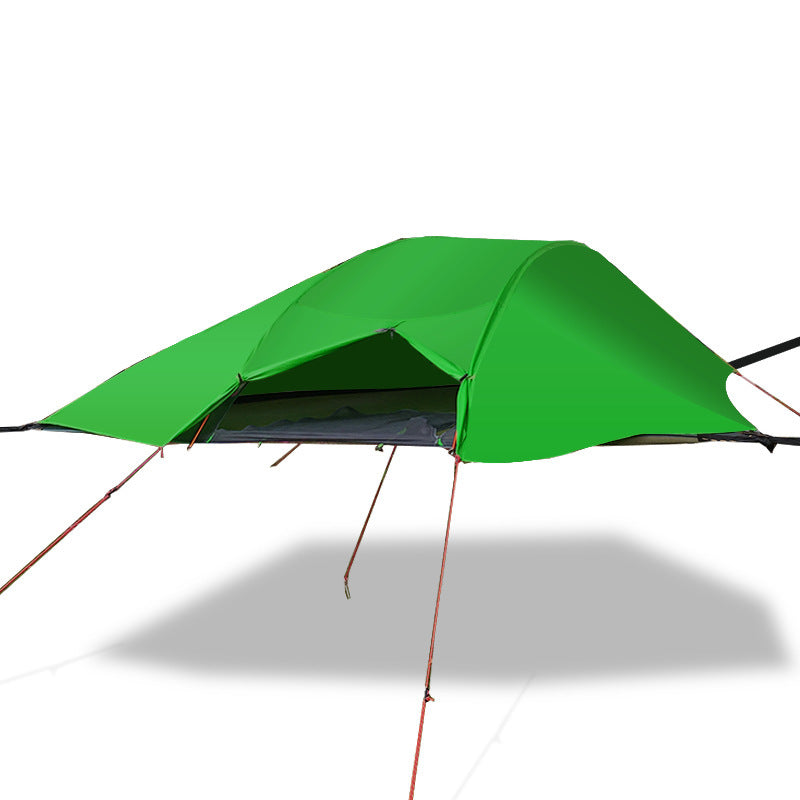 Hamaca para acampar con autoconducción, mosquitera, tienda suspendida, poste de aluminio, tienda colgante ultraligera impermeable para árbol
