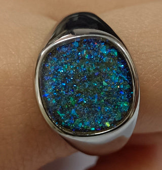 Bague époxy de couleur magique classique de Style Ins Simple européen et américain, ne se décolore pas
