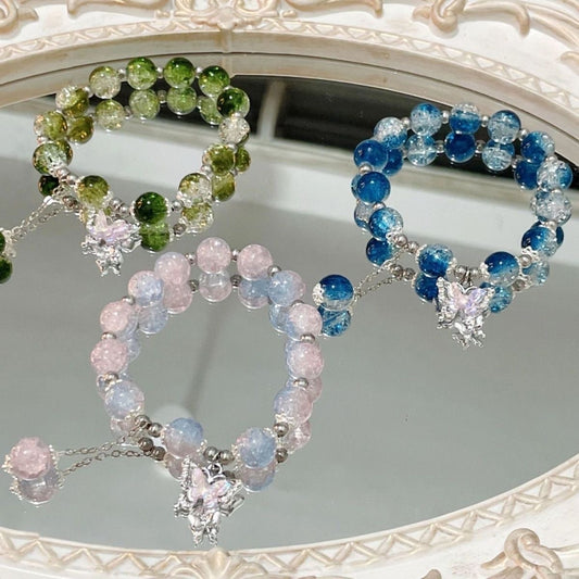 Bracelet de perles cassées papillon féerique pour femme, bijoux à la mode, Design d'intérêt particulier