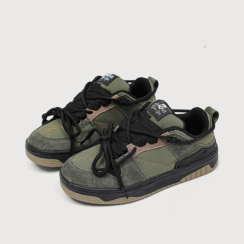 Baskets rétro de l'industrie lourde, baskets décontractées pour femmes