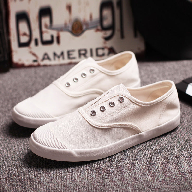 Men's Canvas Shoes Korean-style Low-top Flat