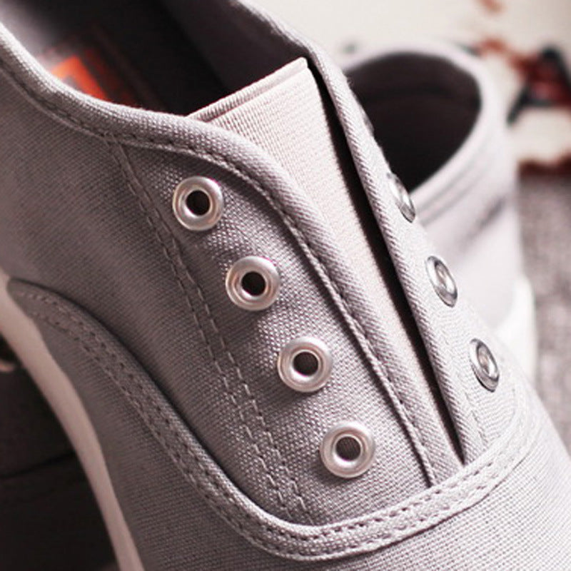 Men's Canvas Shoes Korean-style Low-top Flat