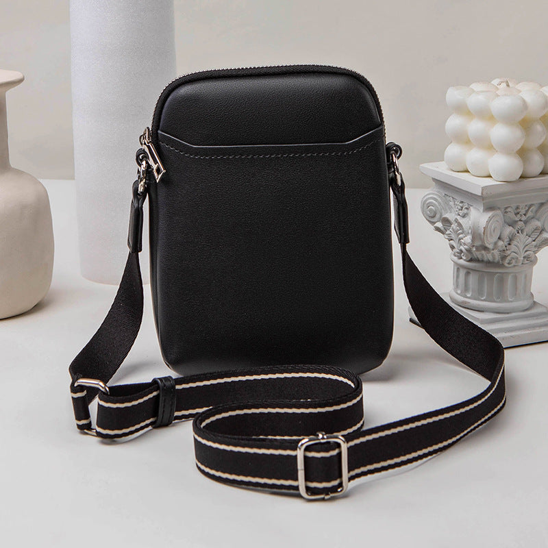 Sacs de téléphone portable simples de couleur unie, petit sac à bandoulière pour femmes