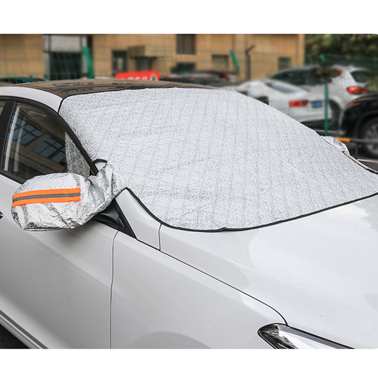 4 capas magnético coche parabrisas cubierta invierno hielo escarcha nieve protector sombrilla