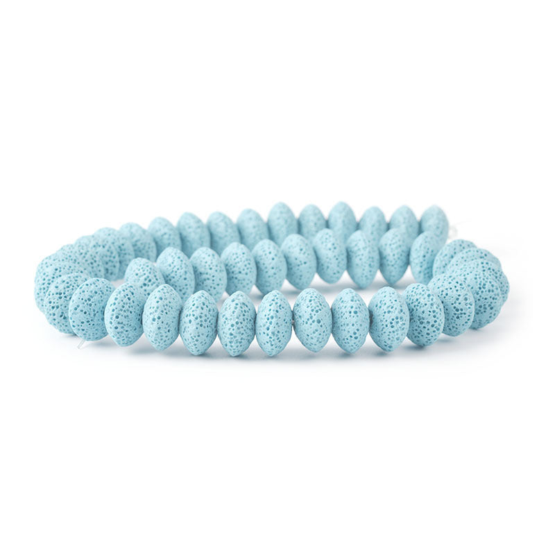 Perles rondes en roche volcanique, accessoires d'ornement DIY