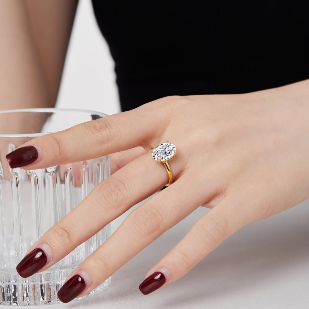 S925 Sterling Silver Zircon Ring For Women