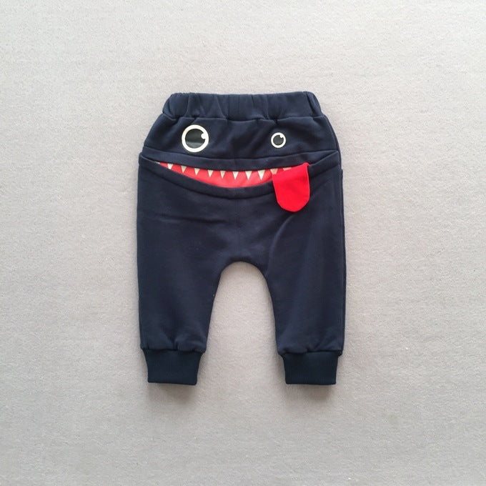 Pantalons décontractés pour garçons, automne, pantalons de survêtement décontractés pour enfants coréens, pantalons amples de dessin animé pour bébés