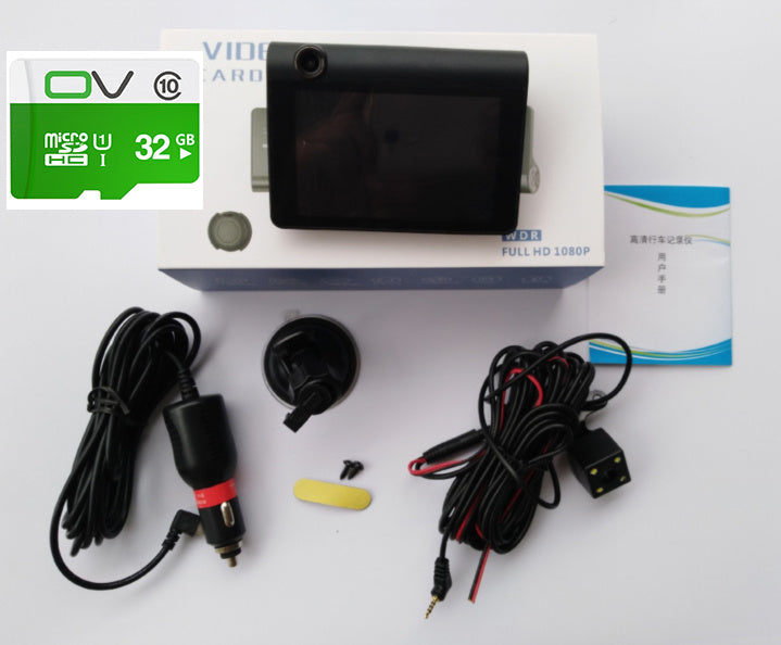 Enregistreur de conduite à trois enregistrements haute définition 1080P