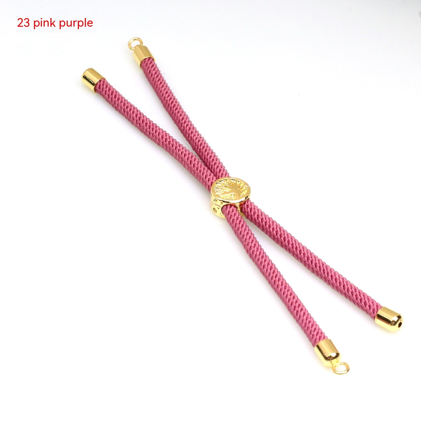 18K Bag Gold Buckle Color Retention 3MM Milan Bracelet Bracelet Adjustable Push-pull Semi-finished Product Accessories