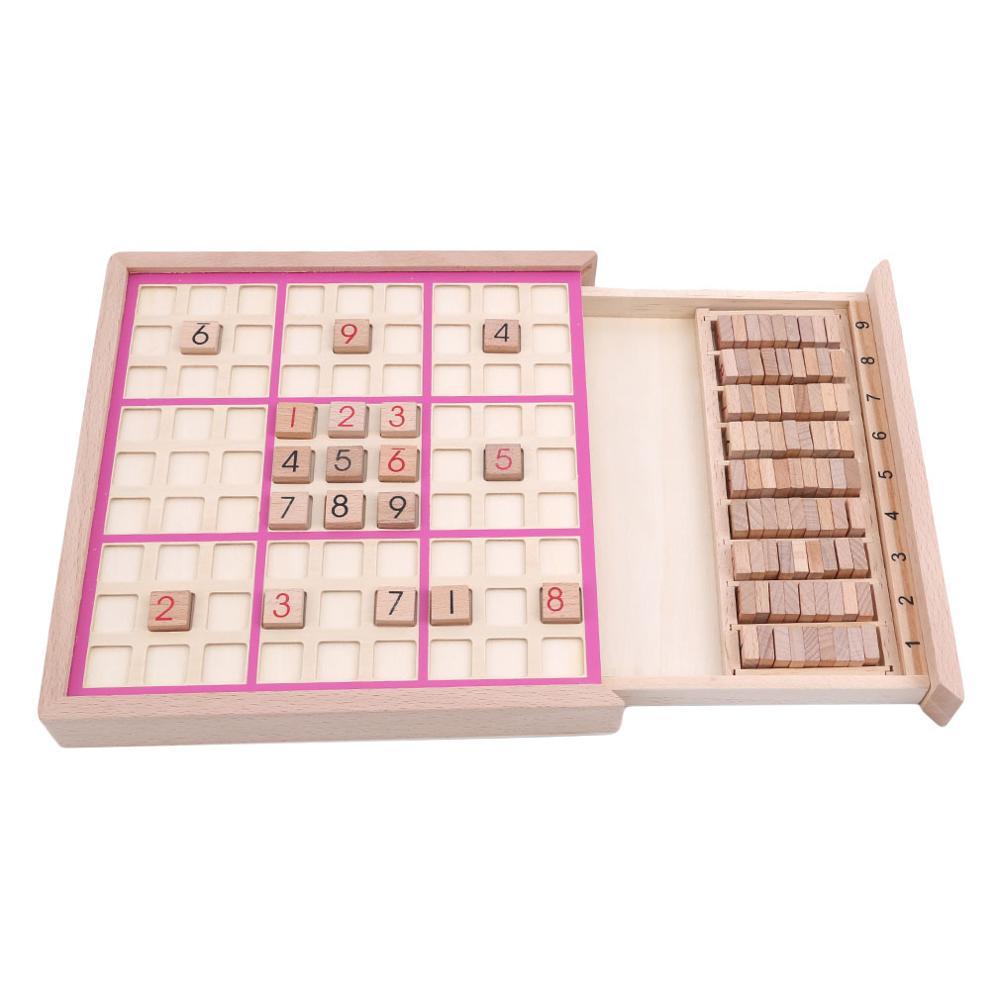 Enfants Sudoku échecs hêtre International dames pliant jeu Table jouet cadeau apprentissage et éducation Puzzle jouet