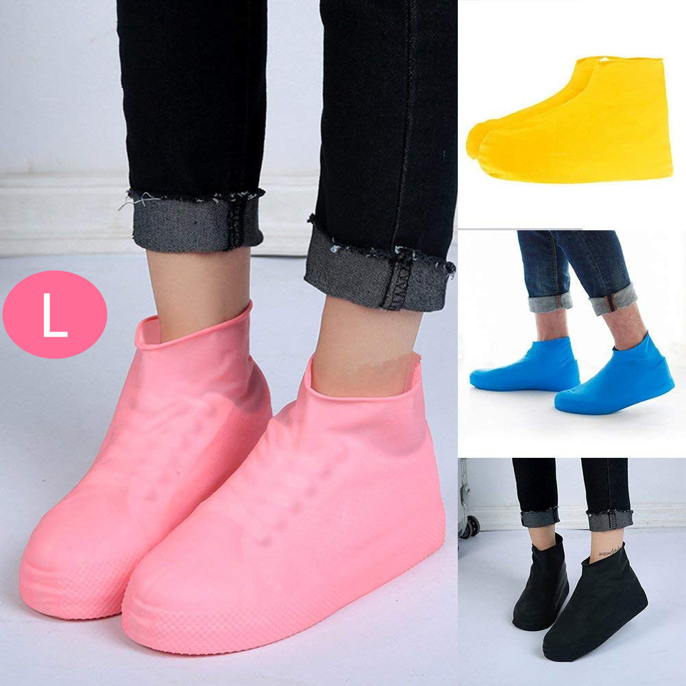 Bottes de pluie en silicone faciles à transporter pour hommes et femmes