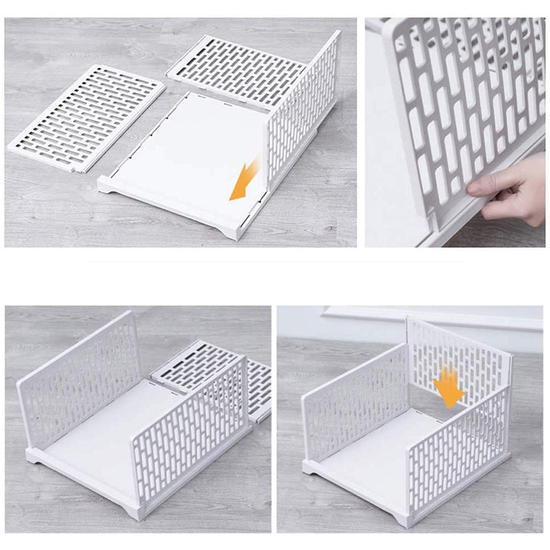 Caja de almacenamiento de guardarropa con partición en capas de almacenamiento de guardarropa