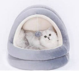 Lits de maison pour chat de haute qualité, chatons, animaux de compagnie, tapis de canapé, lit confortable, jouet pour chien, petit chenil, grotte, nid de couchage, produits d'intérieur