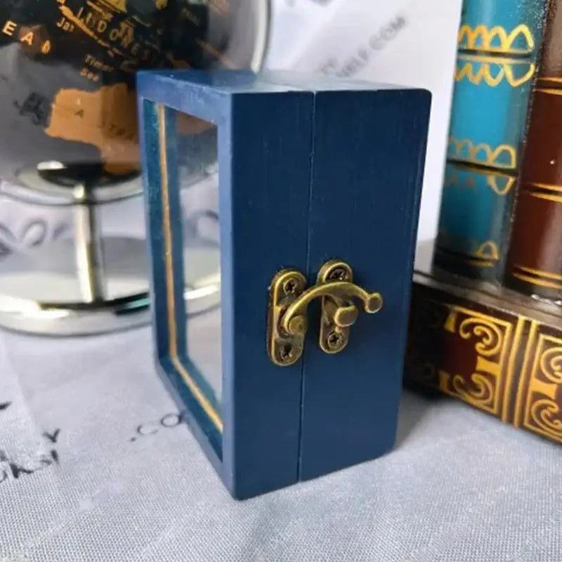 Secouez l'anxiété Bibliothèque Mini Anti-Anxiété Bibliothèque Ornement Pour Décor De Bureau Anti-Stress Bibliothèque En Bois Cadeau D'anniversaire