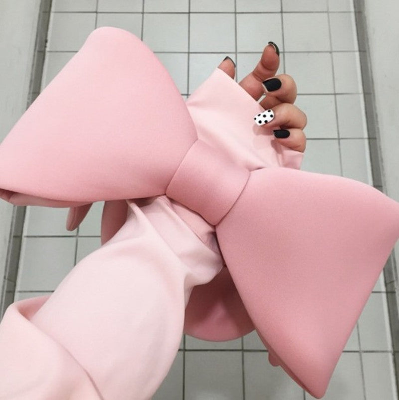 Retro Cute Bow Space Cotton Handbag For Women
