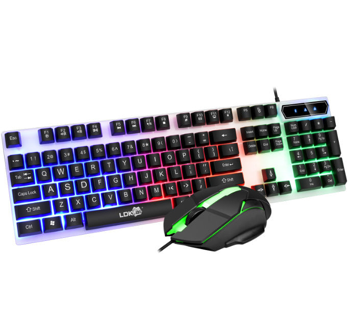 Kit de jeu lumineux clavier et souris USB