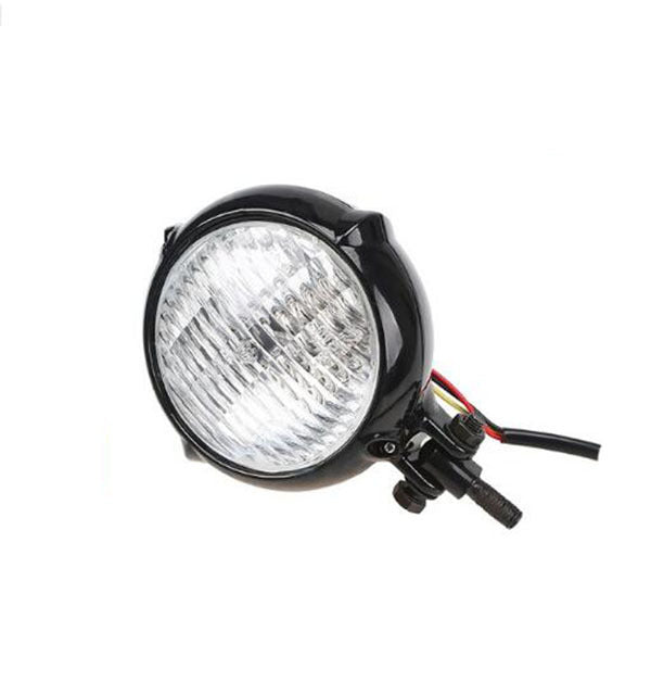 Faros Retro Coche Eléctrico Faros Negros Frescos Faros
