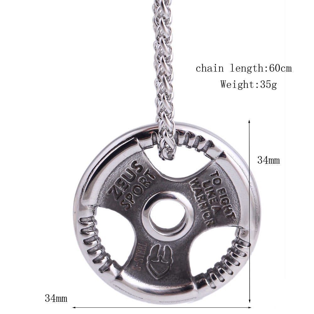 European And American Personalized Street Workout Ins Stainless Steel Necklace