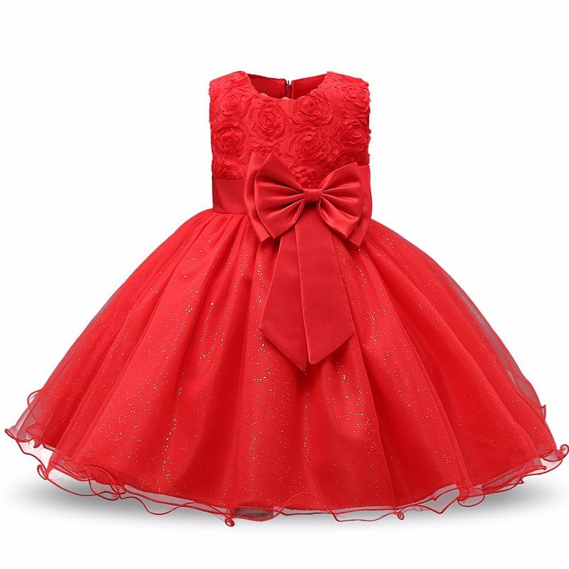 Robe princesse à fleurs pour filles, Tutu d'été, robes de fête d'anniversaire et de mariage