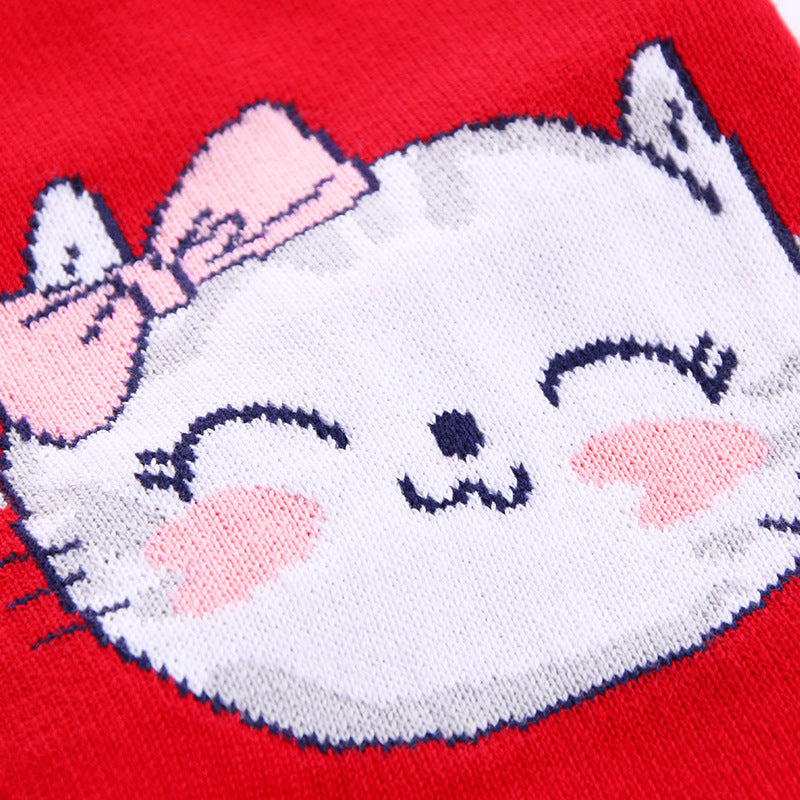 Pull Enfant Col Marine Kitty