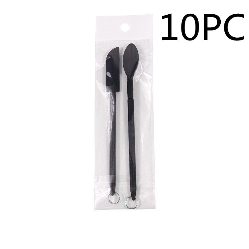 Spatule cosmétique en silicone Mini rétractable étendue