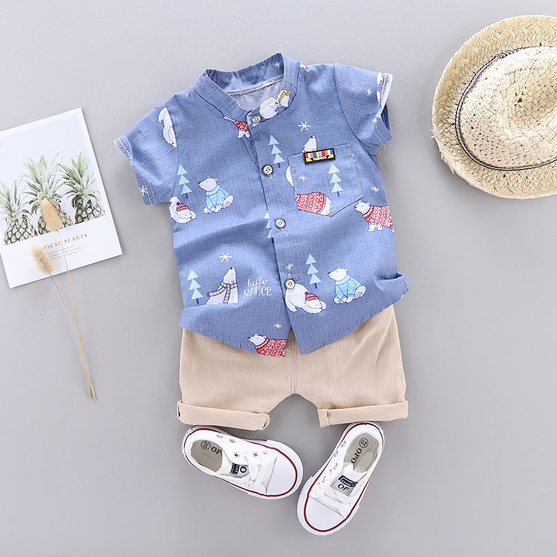 Été nouveaux vêtements pour enfants coréen garçon bébé infantile enfant
