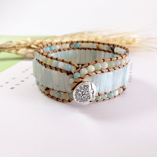 Multi-layer Woven Emperor Stone Beaded Bracelet