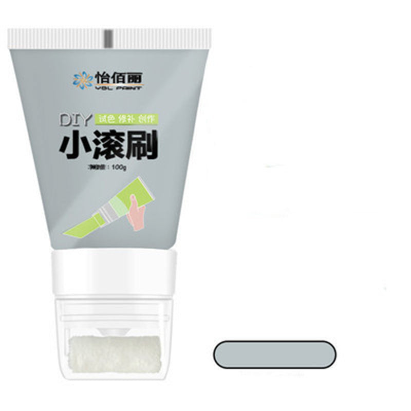 Rolling Brush Latex Paint Wall Paint Repair Wall Paste With Rollers Brush Set White Latex Paint Patching Wall Paste Graffiti Cover Wall Renovation Re