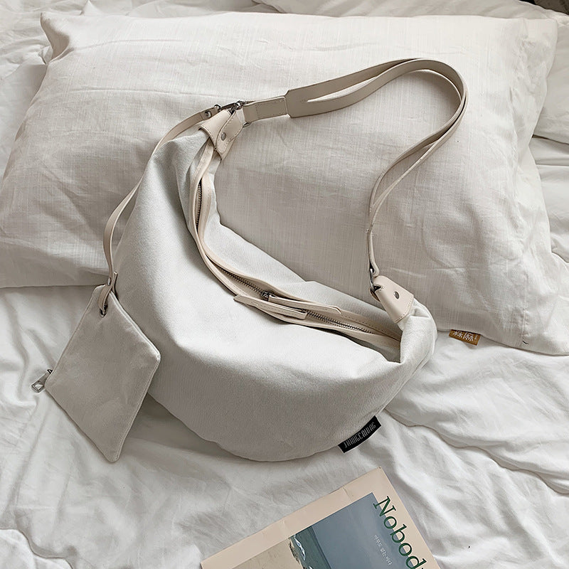 Sac à bandoulière en toile pour femmes, sacs de raviolis, sacs à bandoulière décontractés à la mode