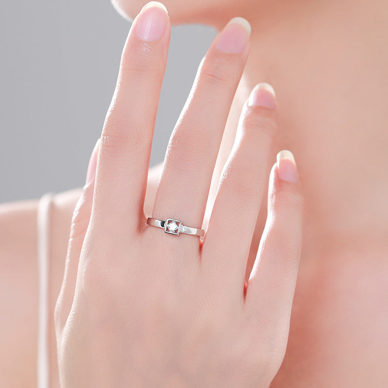 Bague de luxe légère en argent sterling S925, Design minoritaire, pour femmes