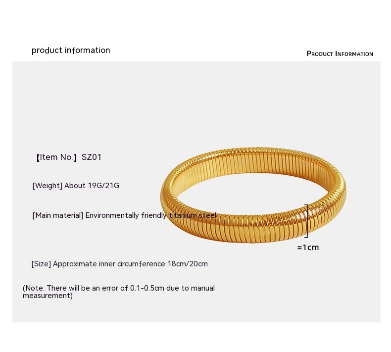 Retro Minimalist Stretch Ring Bracelet