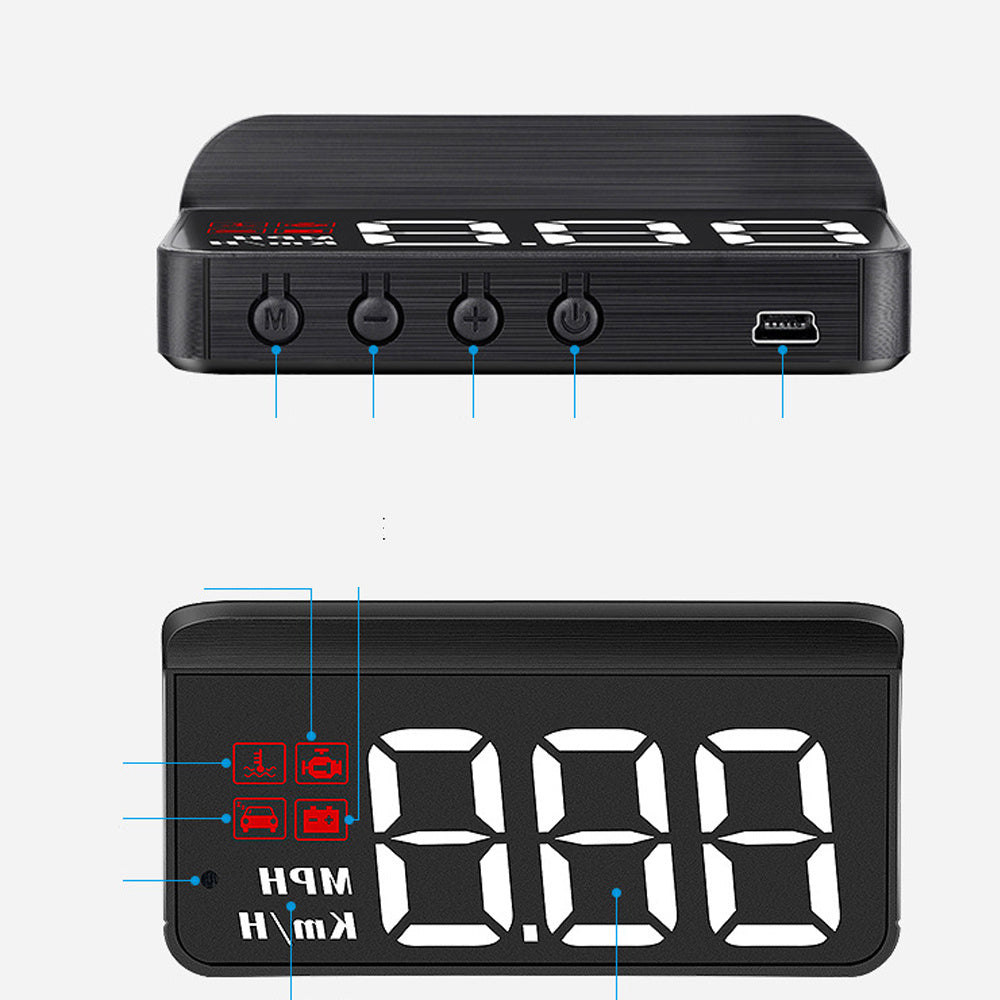 M3 Car OBD2 GPS Head-Up Display Pantalla de proyector HUD para automóvil