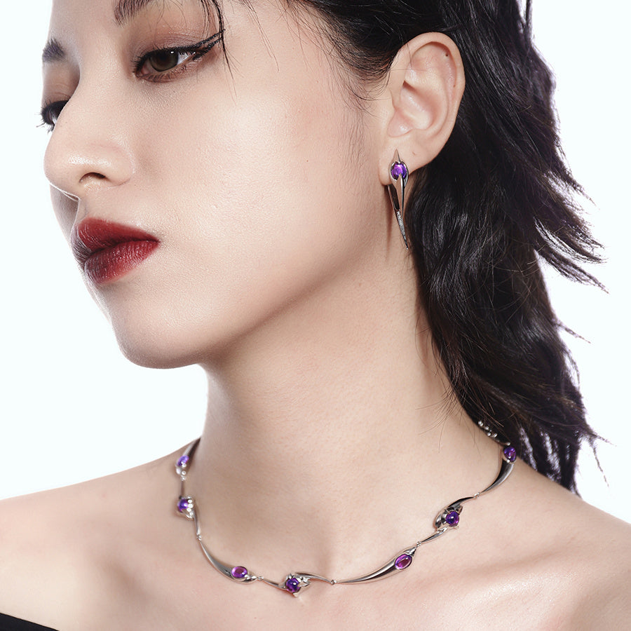 Cadena de clavícula misteriosa Zibao metálica