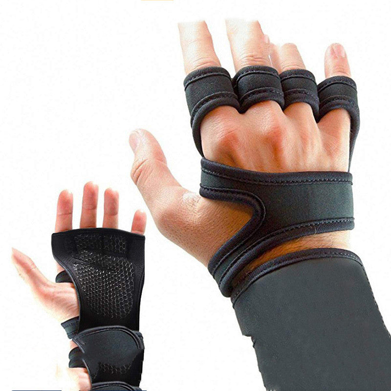 Nouveaux gants de sport demi-doigt antidérapants en Silicone Protection de la paume gants d'équipement de Fitness
