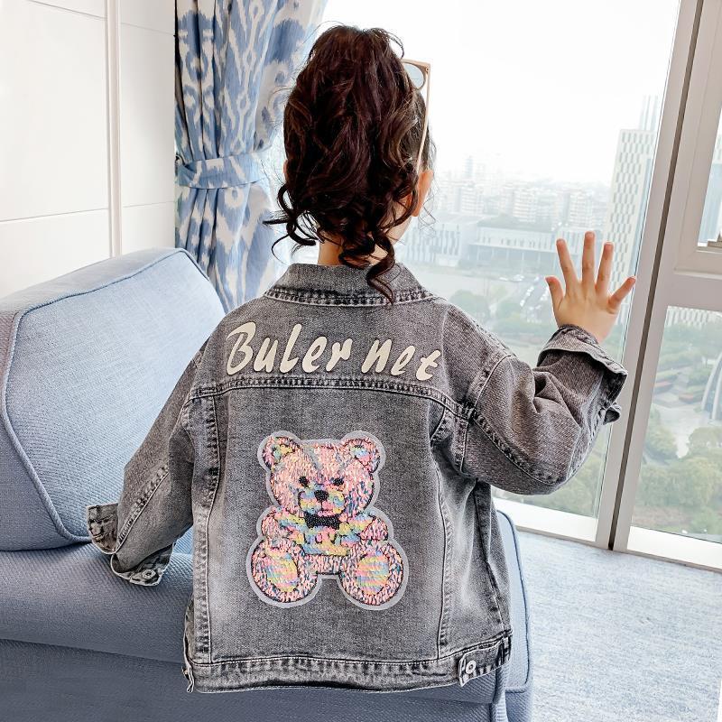 Veste de dessin animé, vêtements pour enfants, hauts en Denim