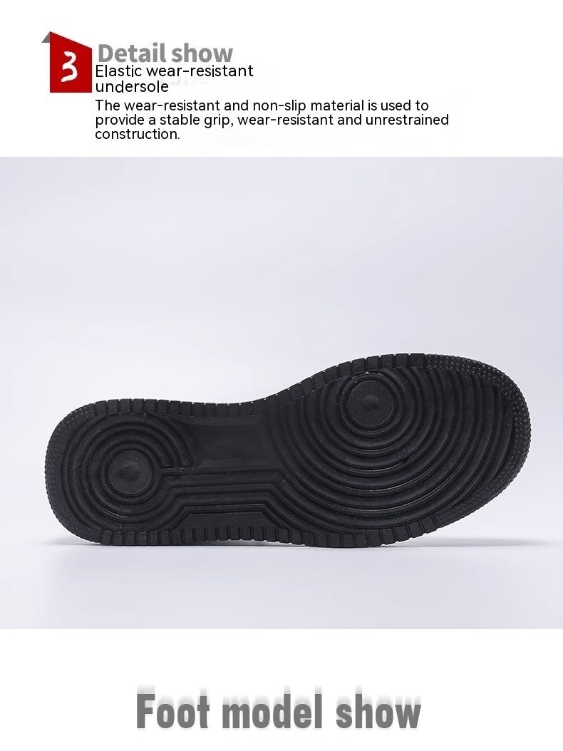 Zapatos blancos para hombre Zapatos casuales bajos que combinan con todo de nueva moda