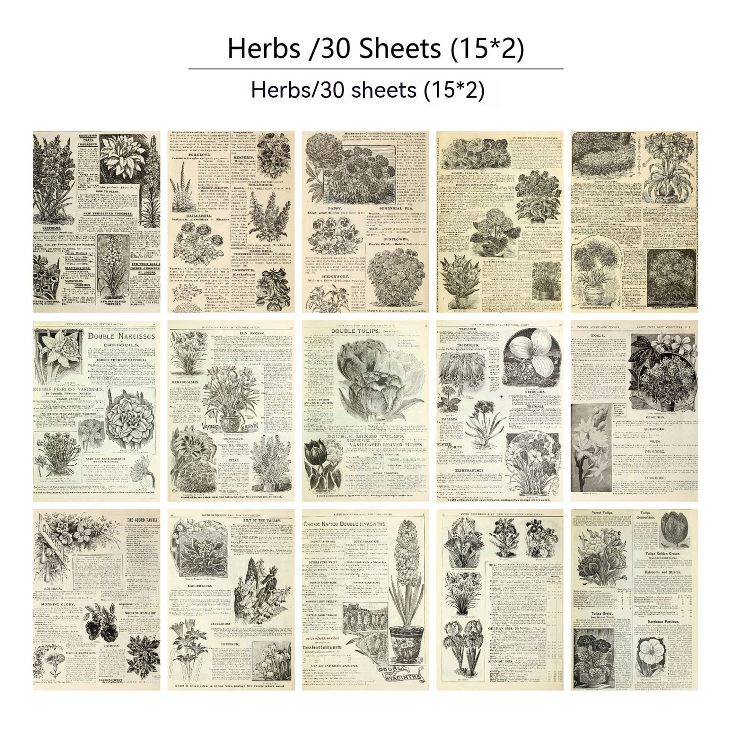 30 piezas de papel para decoración de periódicos y diarios