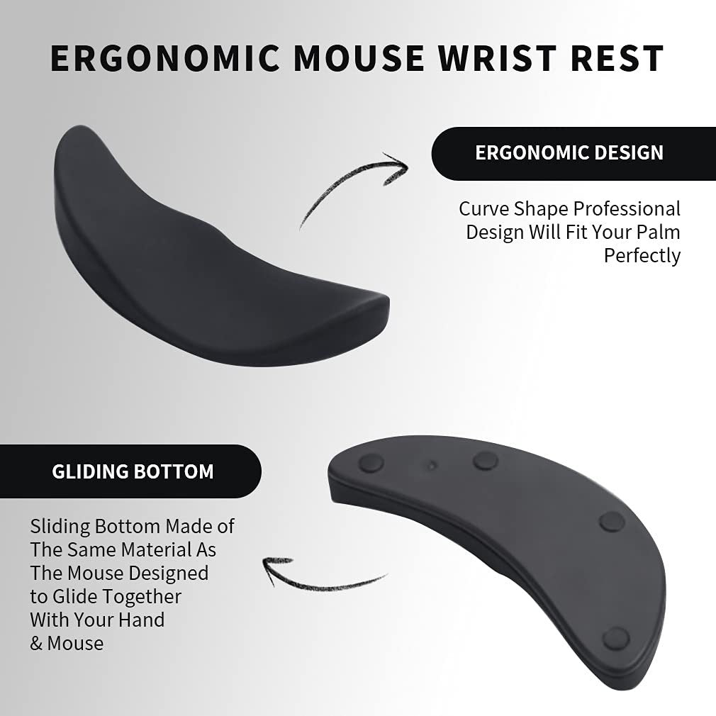 Repose-poignet de souris ergonomique, tapis de souris en Gel de silicone antidérapant, tapis de Support de repose-poignet aérodynamique, tapis de souris d'ordinateur pour accessoires de PC de jeu de bureau